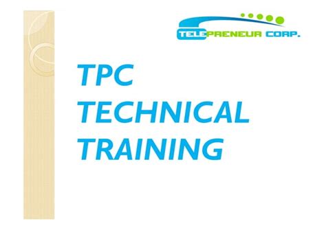 TelePrenuer Corp Technicalities Training Module.